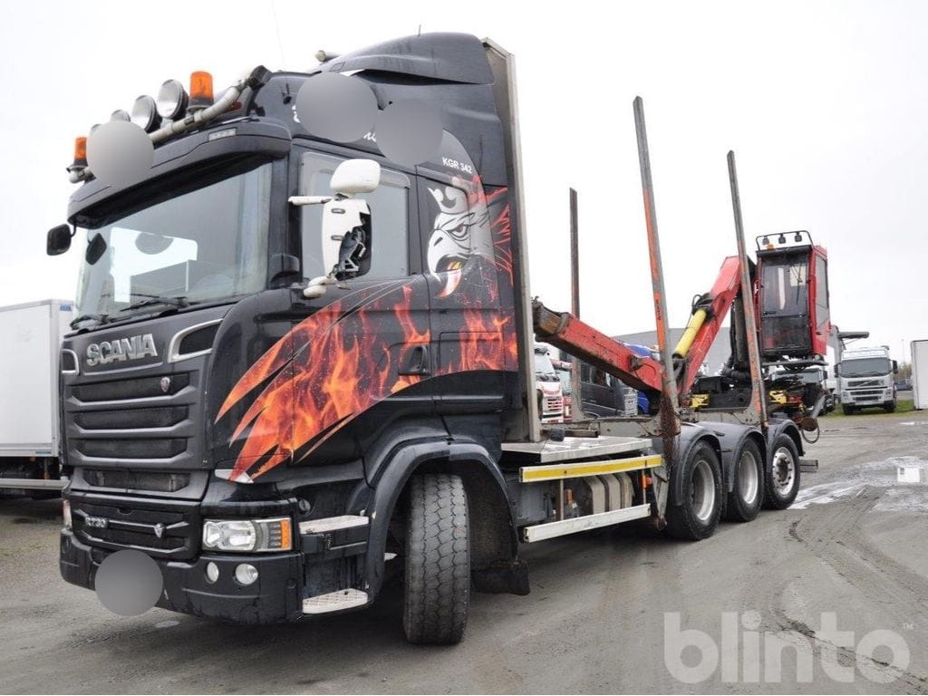 SCANIA - Logging truck, Crane truck: picture 3 SCANIA - Logging truck, Crane truck: picture 3