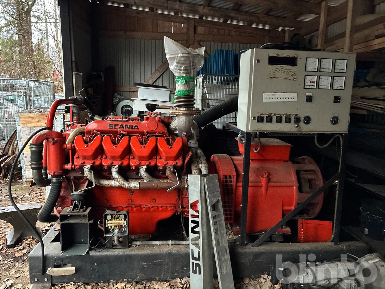 Scania V8 - Generator set: picture 1 Scania V8 - Generator set: picture 1