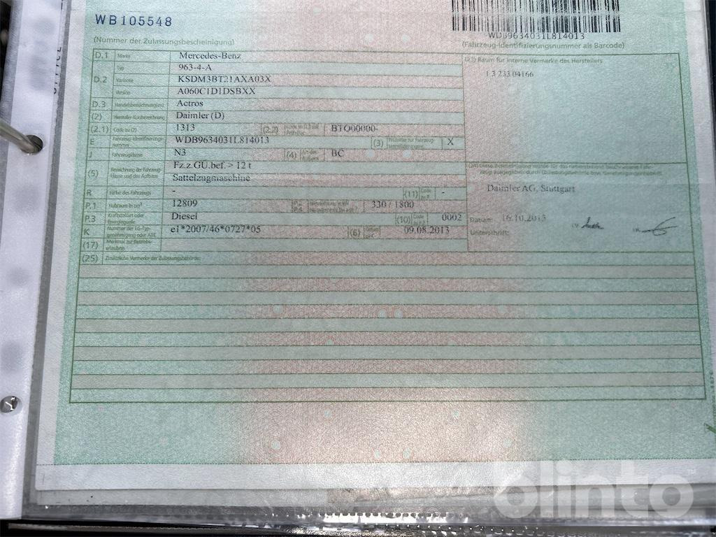 Mercedes-Benz Actros (2013) - Tractor unit: picture 5 Mercedes-Benz Actros (2013) - Tractor unit: picture 5