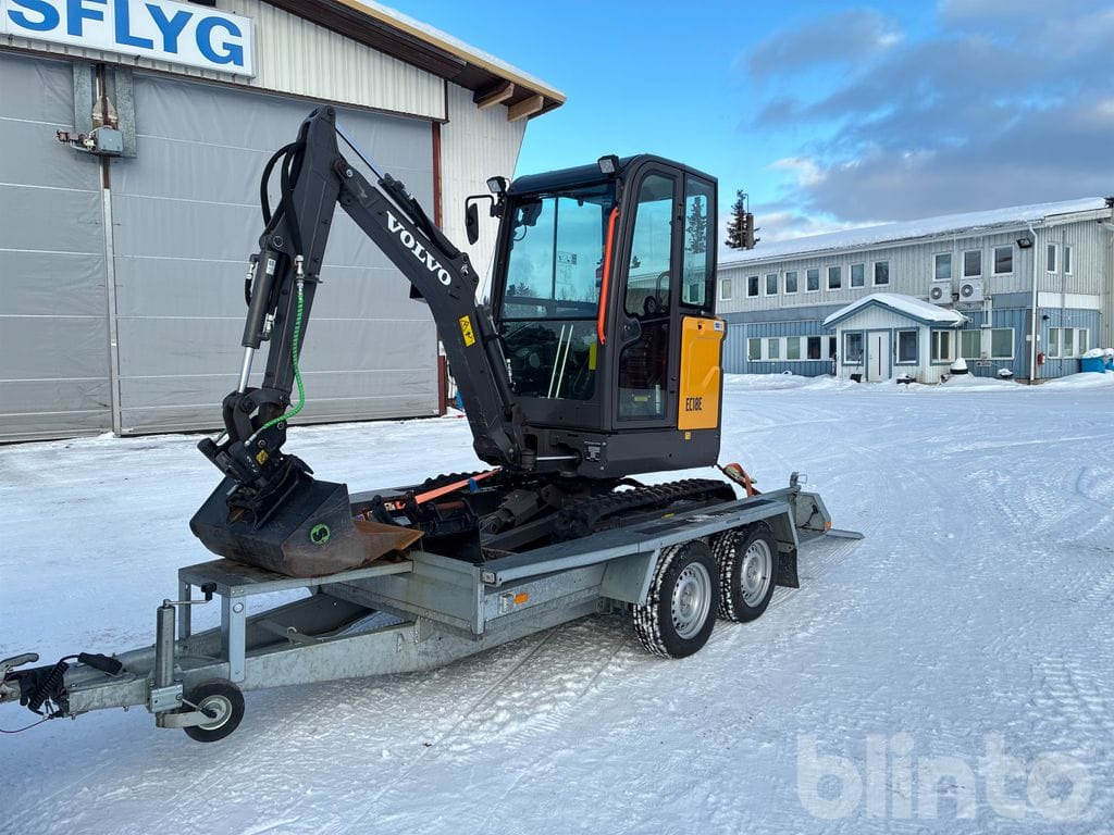 Volvo EC18E med vagn - Crawler excavator: picture 1 Volvo EC18E med vagn - Crawler excavator: picture 1