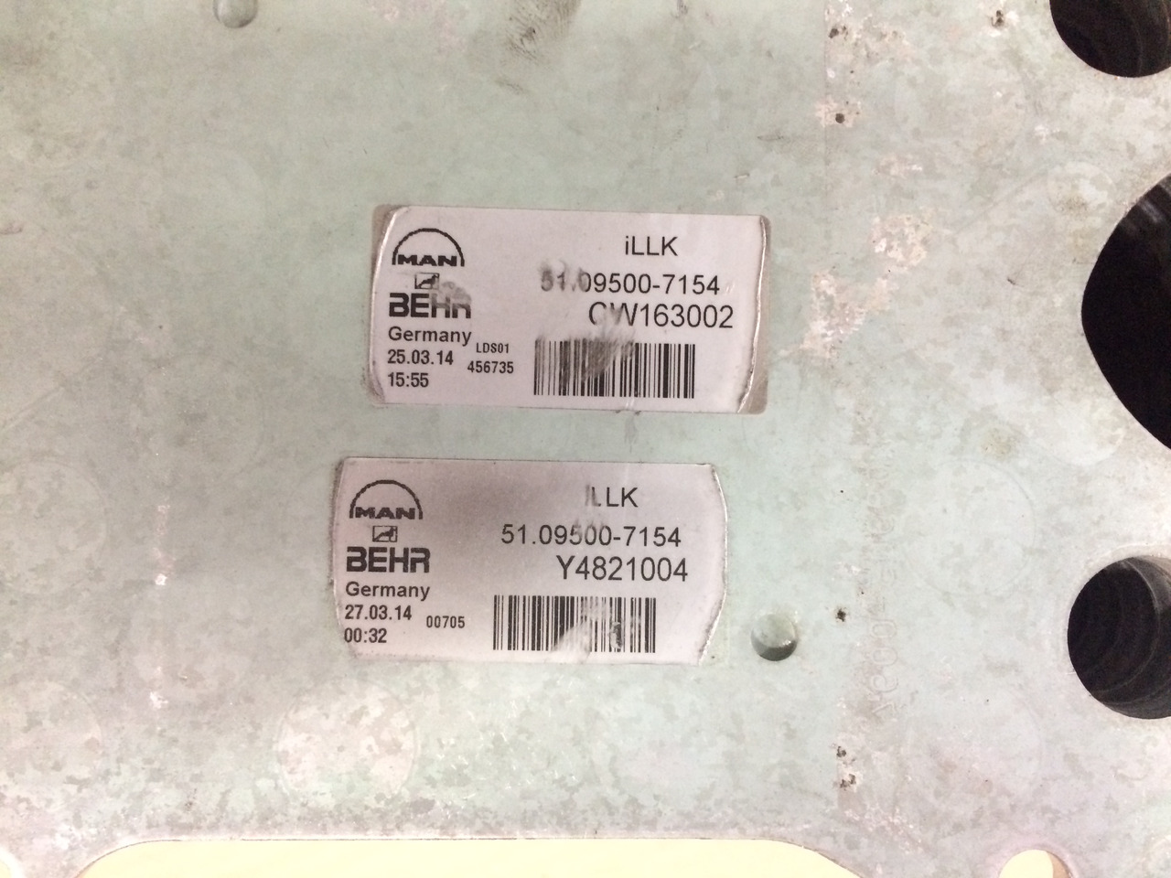 RADIATORE ARIA COMBURENTE - MOTORI MAN D2066 - D2676 - EURO 6 - Cooling system for Truck: picture 5 RADIATORE ARIA COMBURENTE - MOTORI MAN D2066 - D2676 - EURO 6 - Cooling system for Truck: picture 5