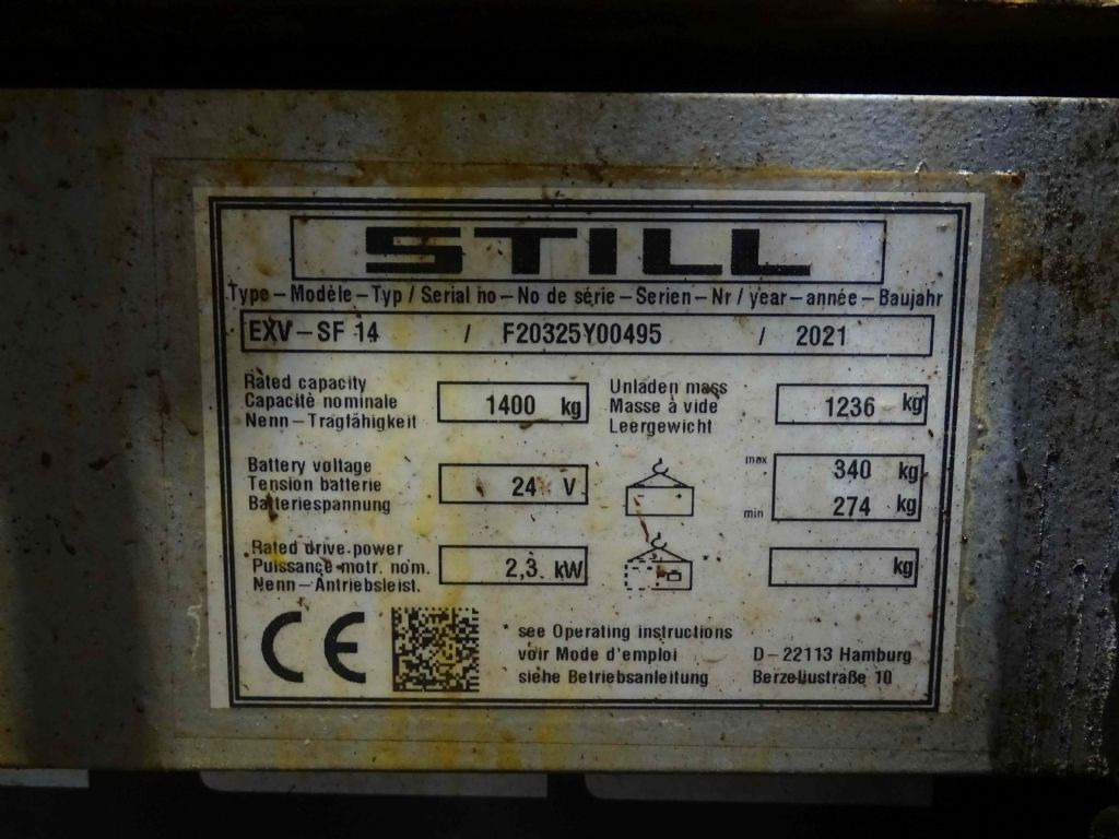 Still EXV-SF14/TK - Stacker: picture 5 Still EXV-SF14/TK - Stacker: picture 5