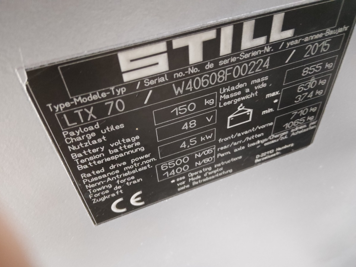 Still LTX70/BATT.NEU - Tow tractor: picture 5 Still LTX70/BATT.NEU - Tow tractor: picture 5