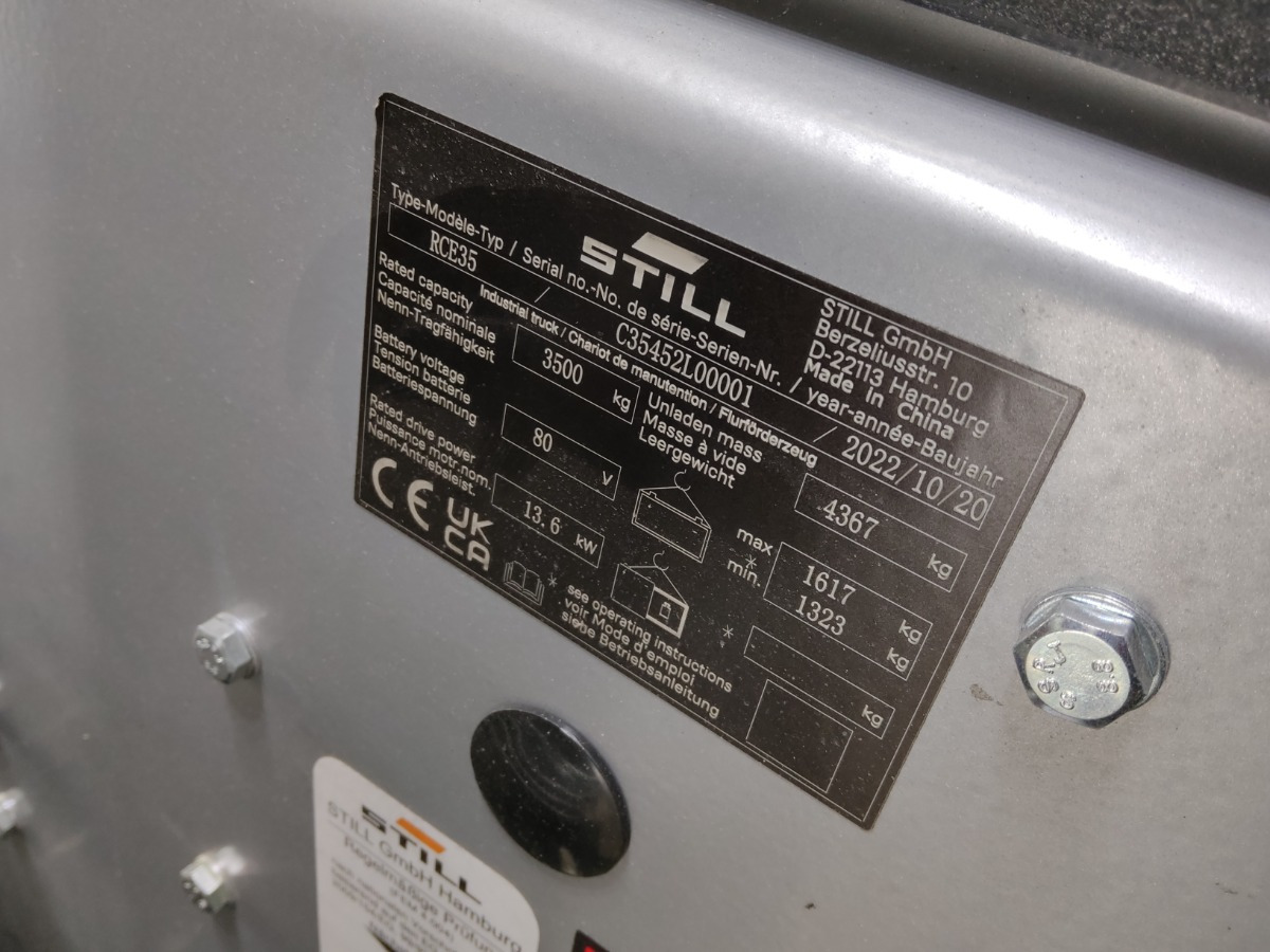 Still RCE35 - Electric forklift: picture 5 Still RCE35 - Electric forklift: picture 5