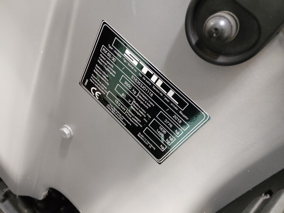 Still RX60-30 - Electric forklift: picture 5 Still RX60-30 - Electric forklift: picture 5