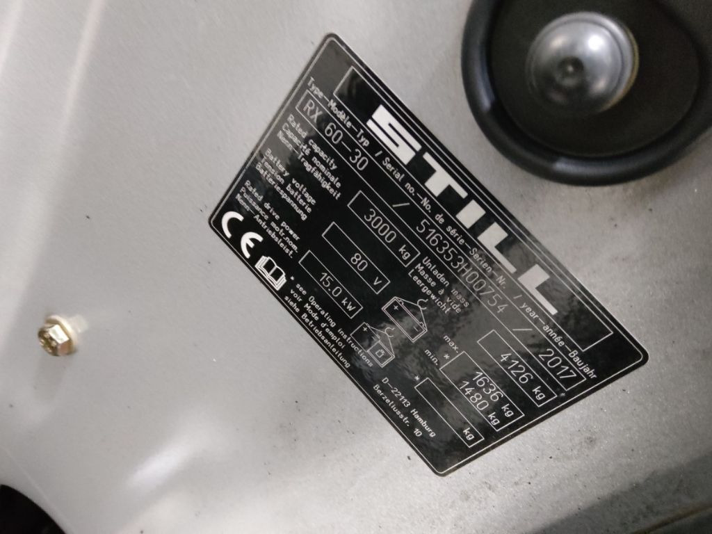 Still RX60-30 - Electric forklift: picture 5 Still RX60-30 - Electric forklift: picture 5