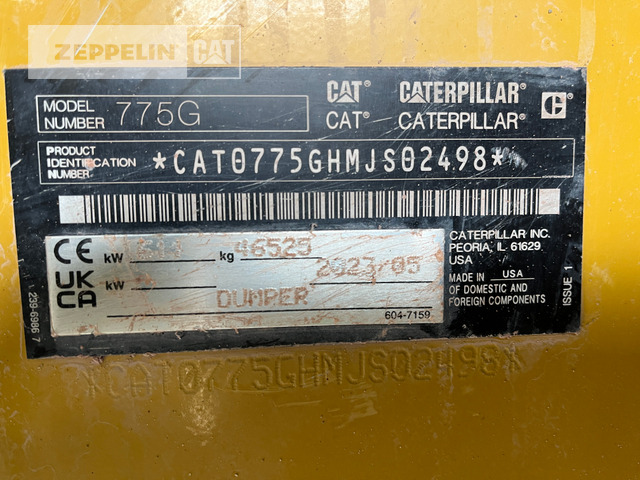 Cat 775G - Rigid dumper/ Rock truck: picture 2 Cat 775G - Rigid dumper/ Rock truck: picture 2