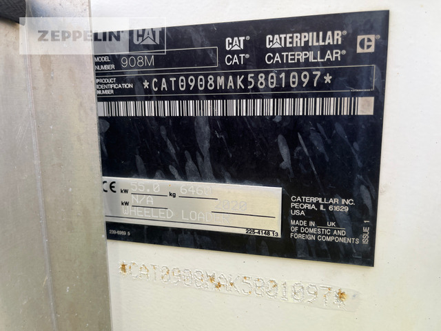 Cat 908M - Wheel loader: picture 2 Cat 908M - Wheel loader: picture 2