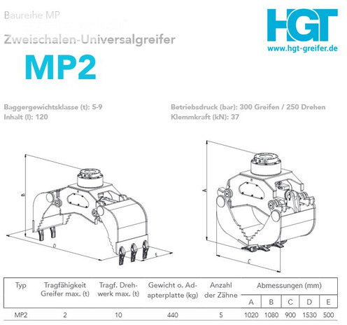 Hydraulik-Greifer-Technologie Z-U2 - Grapple for Construction machinery: picture 2 Hydraulik-Greifer-Technologie Z-U2 - Grapple for Construction machinery: picture 2