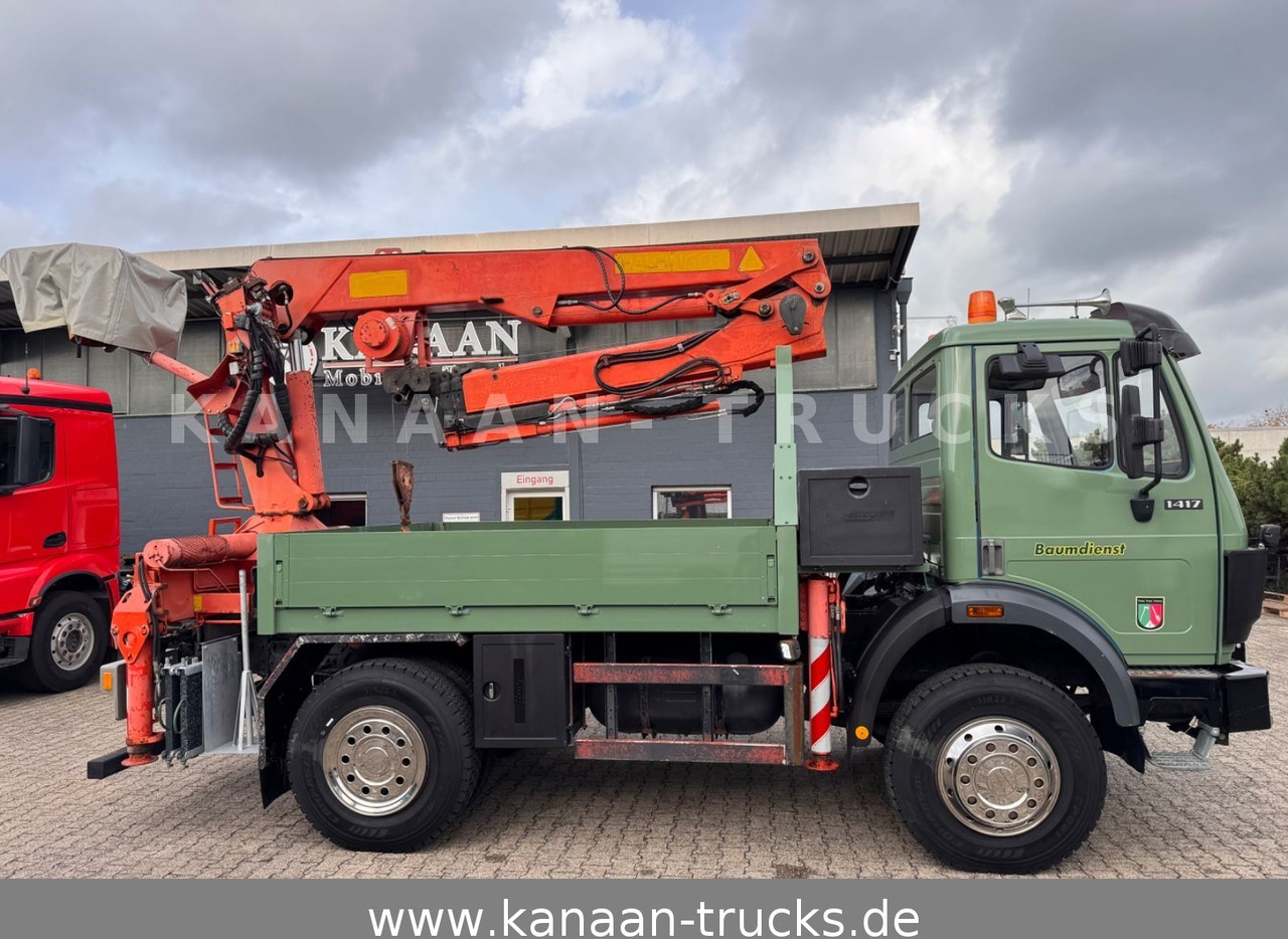 Crane truck Mercedes-Benz 1417 AK Allrad Palfinger Montagekran 17,7m 64TKM: picture 6